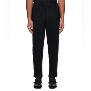 Issey Miyake Black Homme Plissé Trousers